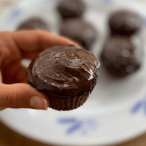 Cupcake Fit de Chocolate Amargo